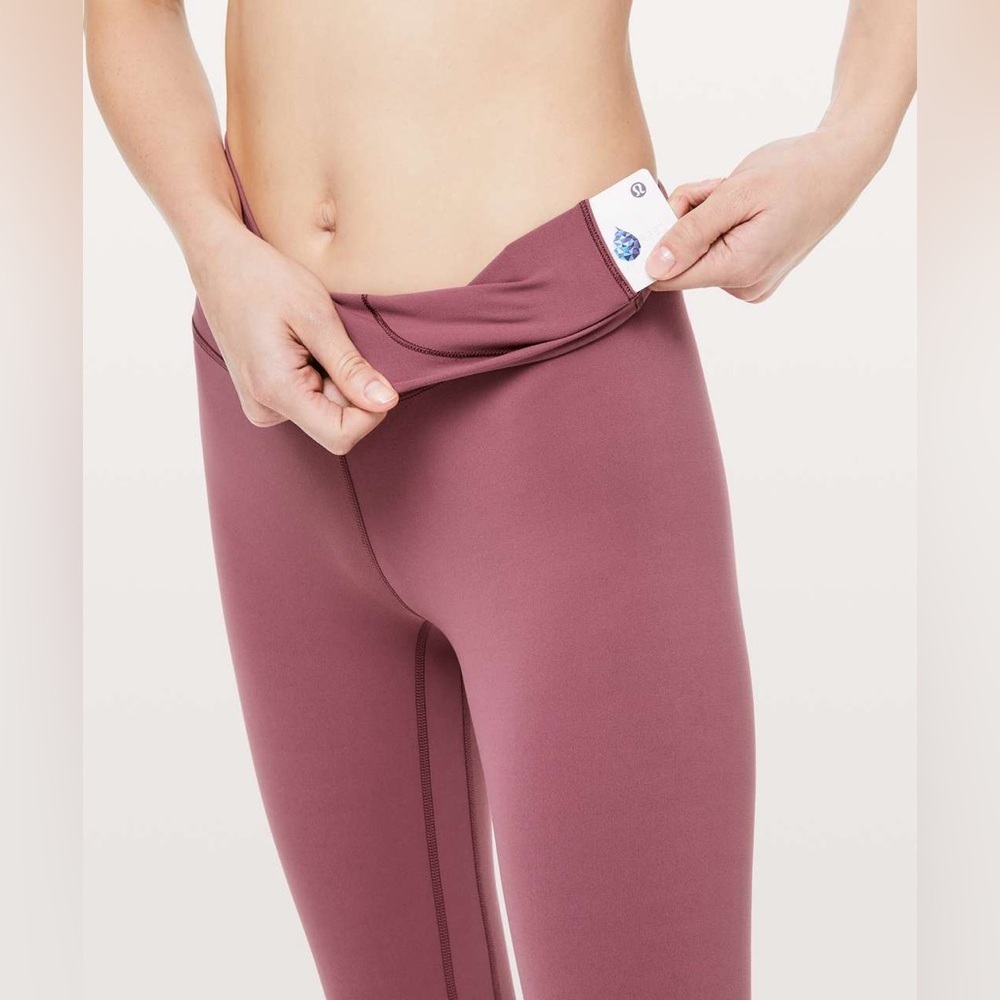 Lululemon Align Pant II *25" High-Rise Misty Merlot Nulu Cropped Leggings Size 4 - Picture 2 of 16